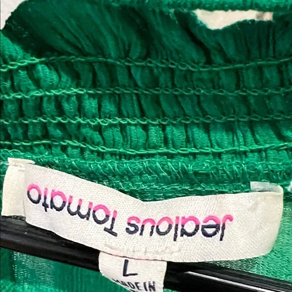 Anna & Ava Emerald Ruffle Sleeve Blouse - Picture 2 of 4